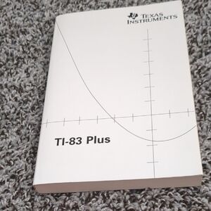 Texas Instruments TI-83 Plus Manual with Graph Design